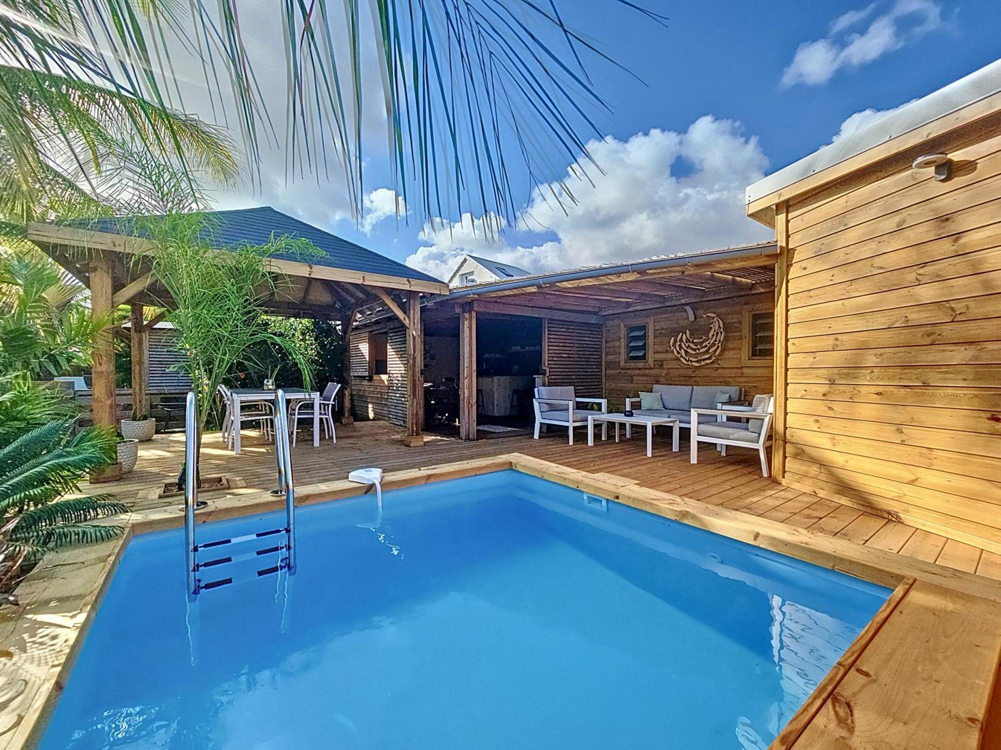 Villa L'Anjou Creole A Sainte Anne En Guadeloupe Avec Piscine Privee Et 2 Chambres Pour 4 Personnes Exteriér fotografie